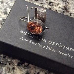 Silpada Champagne Quartz Earrings